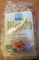 Mängden socker i Risotto aux legumes