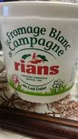 Mängden socker i Fromage blanc de campagne