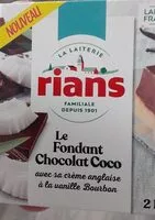 Mängden socker i Le fondant chocolat coco rians