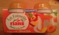 Mängden socker i La Faisselle et son coulis Abricot-Pêche