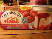 Mängden socker i La faisselle et son coulis de Framboise