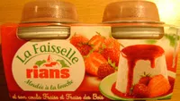 Mängden socker i La Faisselle et son coulis Fraise et Fraise des Bois
