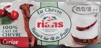 Mängden socker i La Chèvre, yaourt sur lit de fruits : cérises