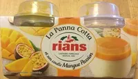 Mängden socker i La Panna Cotta et son coulis mangue passion