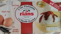 Mängden socker i L'ile flottante a la vanille bourbon RIANS