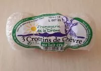Mängden socker i 3 Crottins de Chèvre au lait cru