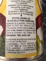 Mängden socker i Quenelles de volaille