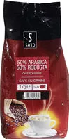 Mängden socker i 50% ARABICA 50% ROBUSTA Café équilibré