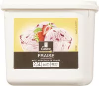 Mängden socker i Crème glacée fraise