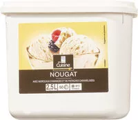 Mängden socker i Crème glacée nougat