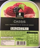 Mängden socker i Sorbet cassis