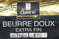 Mängden socker i Beurre doux extra fin