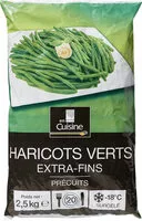 Mängden socker i Haricots verts extra fins