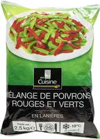 Mängden socker i Mélange de poivrons rouges et verts