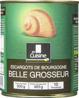 Mängden socker i Escargots de bourgogne belle grosseur