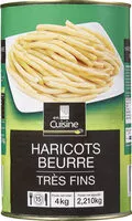 Mängden socker i Haricots beurre