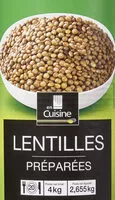 Mängden socker i Lentilles Préparées