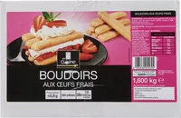 Mängden socker i Boudoirs aux œufs frais