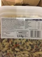 Mängden socker i Penne au poulet sauce pesto