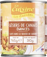 Mängden socker i Gésiers de canard émincés