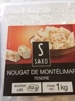 Mängden socker i Nougat de Montélimar tendre