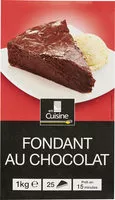 Mängden socker i Fondant au chocolat