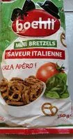 Mängden socker i Mini Bretzels saveur Italienne