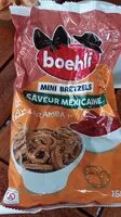 Mängden socker i Sachet 150g mini bretzels saveur mexicaine