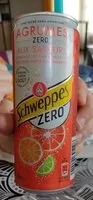 Mängden socker i Schweppes agrumes zéro
