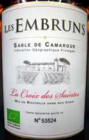 Mängden socker i Les Embruns Sable de Camargue IGP La Croix des Saintes