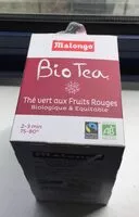 Mängden socker i Bio Tea Thé vert aux fruits rouges biologique & equitable