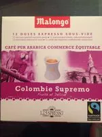 Mängden socker i Colombie Supremo