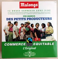 Mängden socker i Malongo, Pur arabica des petits producteurs