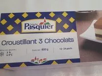 Mängden socker i croustillant 3 chocolats