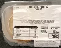 Mängden socker i Tartelettes pommes