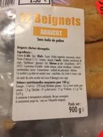 Mängden socker i Beignets aux Abricots
