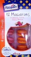 Mängden socker i 12 Macarons Framboise, Citron, Cassis, Abricot