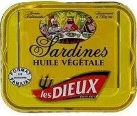 Mängden socker i Les Dieux Sardines à l'huile végétale