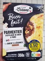 Mängden socker i Parmentier d'effiloché de boeuf et purée