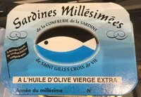 Mängden socker i Sardine millésimées à l'huile d'olive vierge extra
