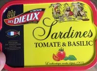 Mängden socker i Sardines Tomates - Basilic