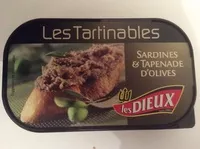 Mängden socker i Les Tartinables (Sardines & Tapenade d'Olives)