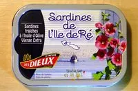 Mängden socker i 1/6 sardines de l'Île de Ré