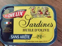 Mängden socker i Sardines sans aretes a l'huile d'olive LES DIEUX