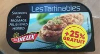 Mängden socker i Les tartinables Saumon au fromage Ail et Fines herbes