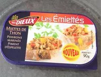 Mängden socker i Les émiettés thon poivrons piment d’Espelette