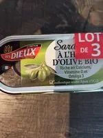 Mängden socker i Sardines à l'huile d'olive bio