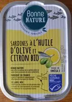 Mängden socker i Sardines à l'huile d'olive et citron bio