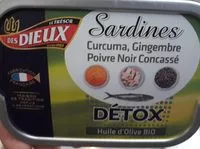 Mängden socker i 1/6 sardines detox curcuma poivre gingembre