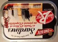 Mängden socker i Sardines à l'huile et piment d'Espelette